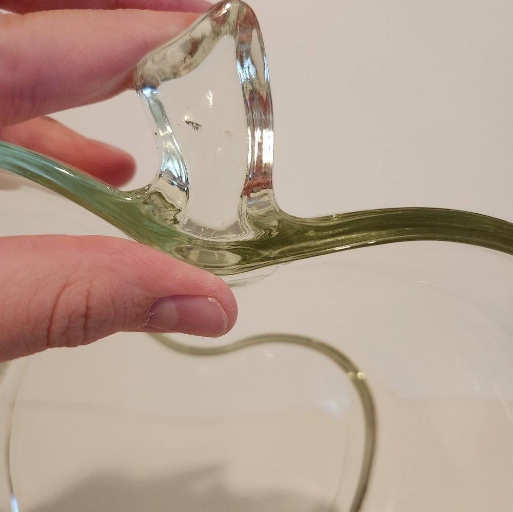 Vintage Hazel Atlas Glass Apple dish - Picture 8 of 14